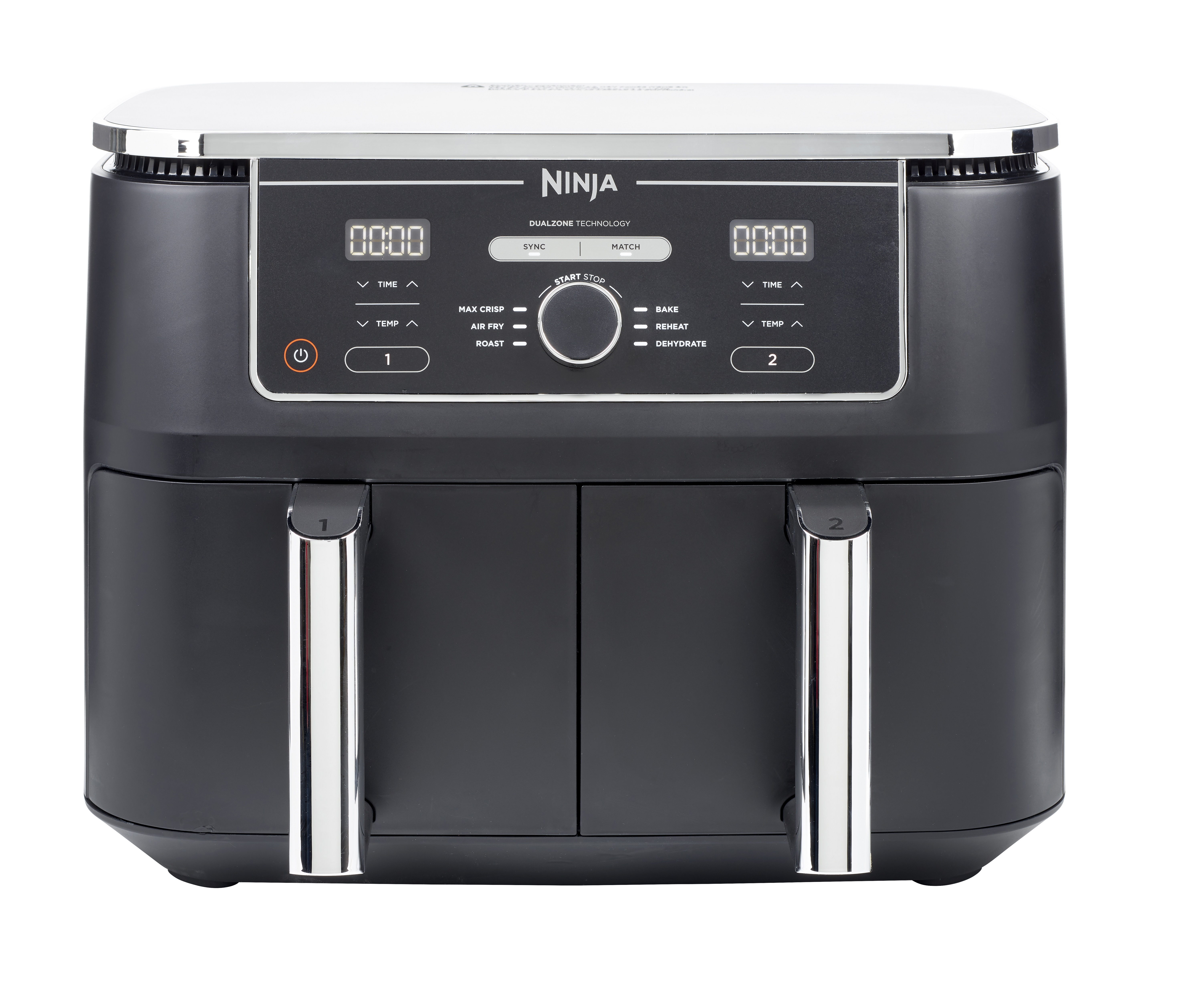 Freidora de aire Ninja AF400EU, Doble, 9.5 litros, 4.75 litros x 2, digital